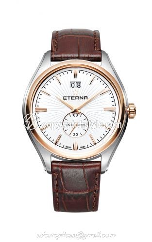 Eterna Avant-Garde Quartz Big Date Two Tone / White / Strap 2545.53.61.1339 Eterna Avant-Garde Quartz Big Date Two Tone / White / Strap 2545.53.61.1339