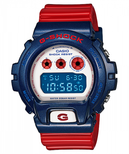 Casio DW-6900AC-2 Red, White, Blue DW-6900AC-2 Casio DW-6900AC-2 Red, White, Blue DW-6900AC-2
