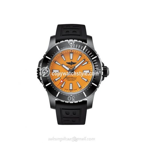 Breitling Superocean II 48 Titanium / Yellow / Rubber / Pin E17369241I1S1