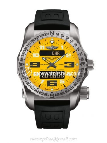 Breitling Emergency II Titanium / Yellow / Rubber / Folding E76325A4/I520/156S/E20DSA.4 Breitling Emergency II Titanium / Yellow / Rubber / Folding E76325A4/I520/156S/E20DSA.4