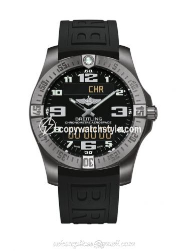 Breitling Aerospace Evo Titanium / Black / Rubber / Pin E7936310/BC27/152S/A20SS.1