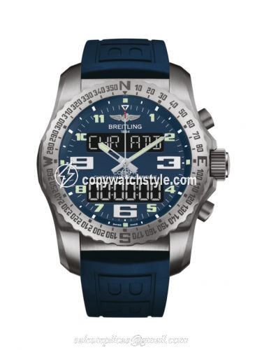 Breitling Cockpit B50 Titanium / Blue / Rubber / Folding EB501019/C904/160S/E20DSA.4 Breitling Cockpit B50 Titanium / Blue / Rubber / Folding EB501019/C904/160S/E20DSA.4