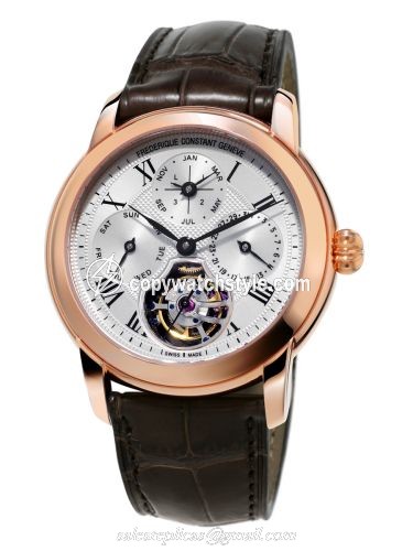 Frederique Constant Classic Tourbillon Perpetual Calendar Manufacture / Silver / FC-975MC4H4