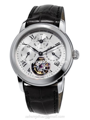 Frederique Constant Classic Tourbillon Perpetual Calendar Manufacture / Silver / FC-975MC4H6 Frederique Constant Classic Tourbillon Perpetual Calendar Manufacture / Silver / FC-975MC4H6