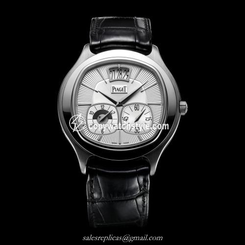 Piaget Emperador Coussin Dual Time Zone White Gold G0A32016 Piaget Emperador Coussin Dual Time Zone White Gold G0A32016
