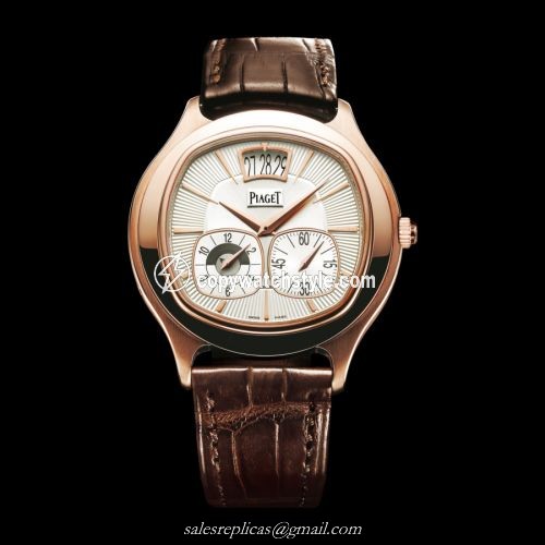 Piaget Emperador Coussin Dual Time Zone Pink Gold G0A32017 Piaget Emperador Coussin Dual Time Zone Pink Gold G0A32017