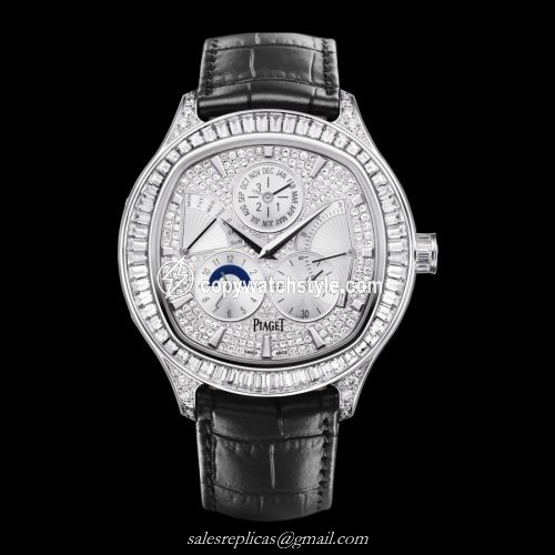 Piaget Emperador Coussin Perpetual Calendar White Gold Full Diamond G0A35020 Piaget Emperador Coussin Perpetual Calendar White Gold Full Diamond G0A35020