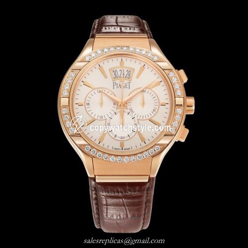 Piaget Polo 43 Chronograph Pink Gold Diamond G0A38038 Piaget Polo 43 Chronograph Pink Gold Diamond G0A38038