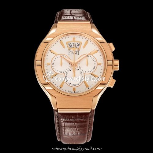 Piaget Polo 43 Chronograph Pink Gold G0A38039