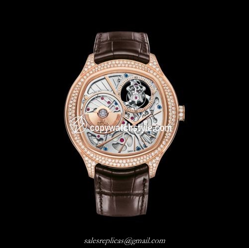 Piaget Emperador Coussin Tourbillon Pink Gold Diamond G0A38058 Piaget Emperador Coussin Tourbillon Pink Gold Diamond G0A38058
