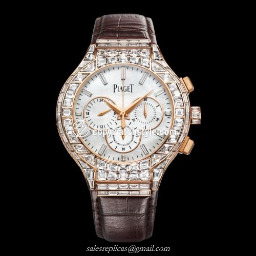 Piaget Polo 44 Chronograph Pink Gold Diamond G0A38102