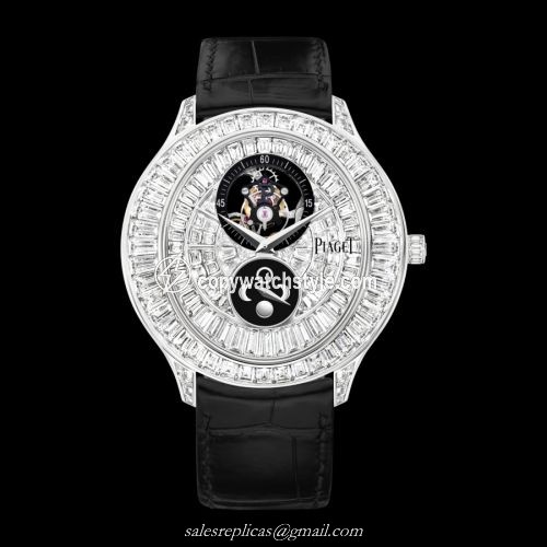 Piaget Gouverneur Tourbillon Moonphase White Gold Full Diamond G0A38117 Piaget Gouverneur Tourbillon Moonphase White Gold Full Diamond G0A38117