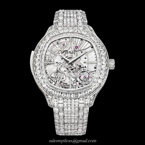 Piaget Emperador Coussin Minute Repeater White Gold Diamond Bracelet G0A39020 Piaget Emperador Coussin Minute Repeater White Gold Diamond Bracelet G0A39020