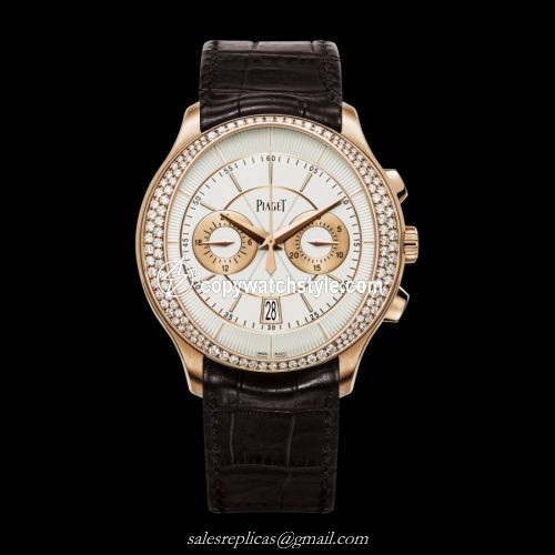 Piaget Gouverneur Chronograph Pink Gold Diamond G0A39115