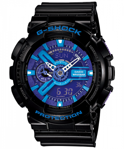Casio GA-110HC-1A Black Purple GA-110HC-1A Casio GA-110HC-1A Black Purple GA-110HC-1A