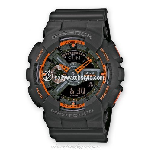 Casio GA-110TS-1A Grey Orange GA-110TS-1A Casio GA-110TS-1A Grey Orange GA-110TS-1A