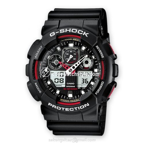 Casio GA-100-1A4 Black Red GA-100-1A4 Casio GA-100-1A4 Black Red GA-100-1A4