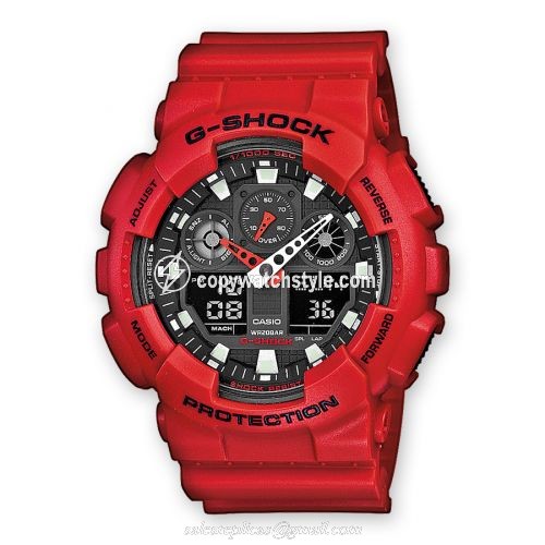 Casio GA-100B-4A Red GA-100B-4A Casio GA-100B-4A Red GA-100B-4A