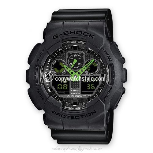 Casio GA-100C-1A3 Green Hands GA-100C-1A3 Casio GA-100C-1A3 Green Hands GA-100C-1A3