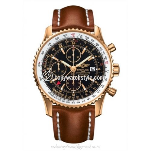Breitling Navitimer World Red Gold / Black / Calf / Pin H2432212/B928/439X/R20BA.1 Breitling Navitimer World Red Gold / Black / Calf / Pin H2432212/B928/439X/R20BA.1
