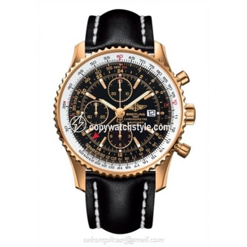 Breitling Navitimer World Red Gold / Black / Calf / Pin H2432212/B928/441X/R20BA.1