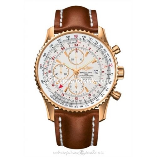 Breitling Navitimer World Red Gold / Silver / Calf H2432212.G664.439X Breitling Navitimer World Red Gold / Silver / Calf H2432212.G664.439X