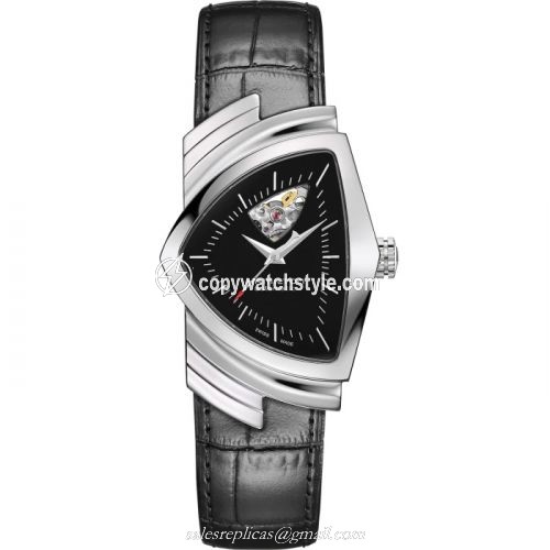 Hamilton Ventura Open Heart Auto Stainless Steel / Black H24515732 Hamilton Ventura Open Heart Auto Stainless Steel / Black H24515732