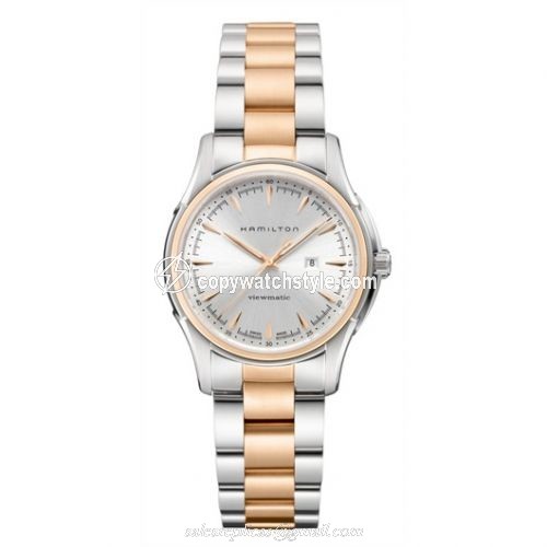 Hamilton Jazzmaster Viewmatic 34mm Silver Dial Two Tone H32305191 Hamilton Jazzmaster Viewmatic 34mm Silver Dial Two Tone H32305191