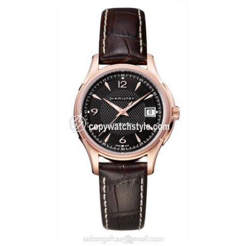 Hamilton Jazzmaster Viewmatic 37mm Black Dial PVD Gold H32445585