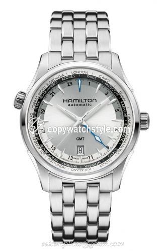Hamilton Jazzmaster GMT 42mm Silver Dial Bracelet H32605151 Hamilton Jazzmaster GMT 42mm Silver Dial Bracelet H32605151
