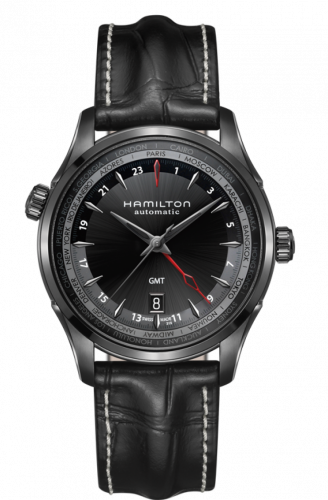 Hamilton Jazzmaster GMT 42mm PVD / Black H32685731 Hamilton Jazzmaster GMT 42mm PVD / Black H32685731