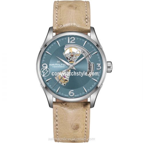 Hamilton Jazzmaster Open Heart Stainless Steel / Blue H32705842