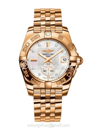 Breitling Galactic 36 Automatic Rose Gold / Pearl Diamond / Bracelet H3733012.A725.376H Breitling Galactic 36 Automatic Rose Gold / Pearl Diamond / Bracelet H3733012.A725.376H