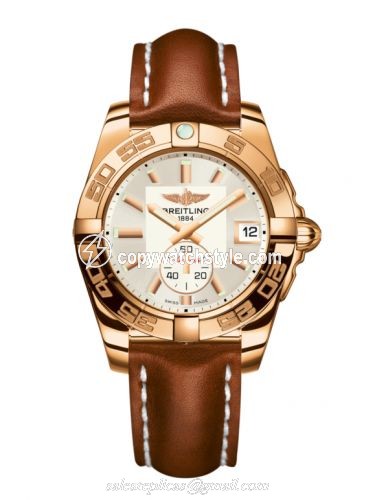 Breitling Galactic 36 Automatic Rose Gold / Stratus Silver / Calf H3733012.G714.412X Breitling Galactic 36 Automatic Rose Gold / Stratus Silver / Calf H3733012.G714.412X