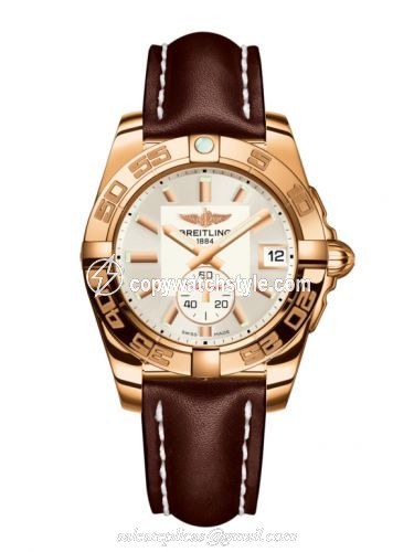 Breitling Galactic 36 Automatic Rose Gold / Stratus Silver / Calf H3733012.G714.416X Breitling Galactic 36 Automatic Rose Gold / Stratus Silver / Calf H3733012.G714.416X