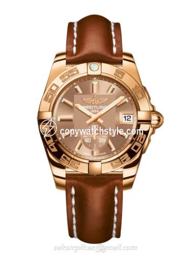 Breitling Galactic 36 Automatic Rose Gold / Copperhead Bronze / Calf H3733012.Q584.412X Breitling Galactic 36 Automatic Rose Gold / Copperhead Bronze / Calf H3733012.Q584.412X