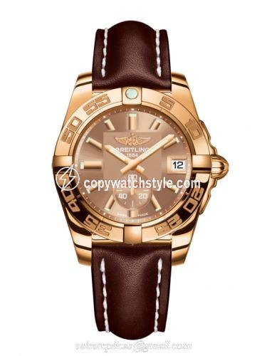 Breitling Galactic 36 Automatic Rose Gold / Copperhead Bronze / Calf H3733012.Q584.416X Breitling Galactic 36 Automatic Rose Gold / Copperhead Bronze / Calf H3733012.Q584.416X