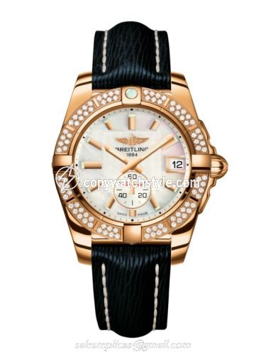 Breitling Galactic 36 Automatic Rose Gold / Diamond / Pearl / Sahara H3733053.A724.215X Breitling Galactic 36 Automatic Rose Gold / Diamond / Pearl / Sahara H3733053.A724.215X