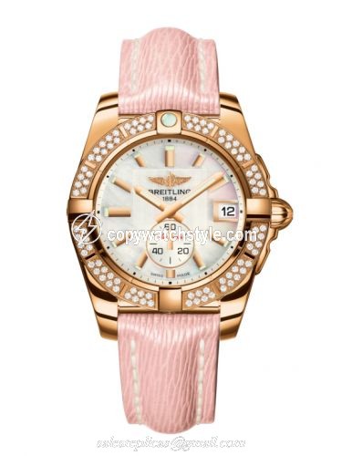 Breitling Galactic 36 Automatic Rose Gold / Diamond / Pearl / Sahara H3733053.A724.239X Breitling Galactic 36 Automatic Rose Gold / Diamond / Pearl / Sahara H3733053.A724.239X