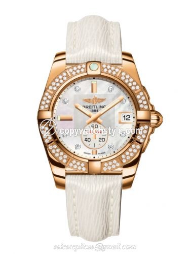 Breitling Galactic 36 Automatic Rose Gold / Diamond / Pearl Diamond / Sahara H3733053.A725.236X Breitling Galactic 36 Automatic Rose Gold / Diamond / Pearl Diamond / Sahara H3733053.A725.236X