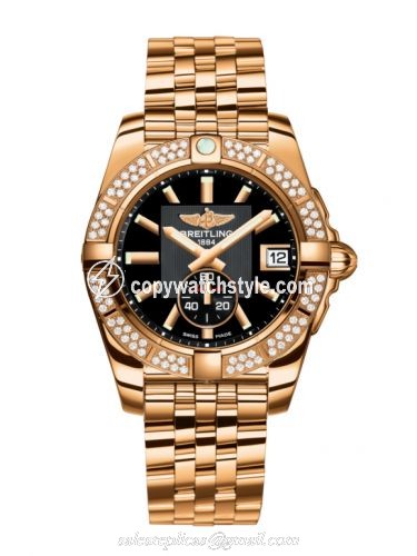 Breitling Galactic 36 Automatic Rose Gold / Diamond / Volcano Black / Bracelet H3733053.BA54.376H Breitling Galactic 36 Automatic Rose Gold / Diamond / Volcano Black / Bracelet H3733053.BA54.376H