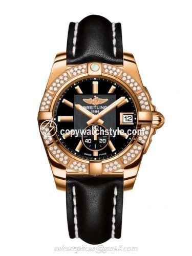 Breitling Galactic 36 Automatic Rose Gold / Diamond / Volcano Black / Calf H3733053.BA54.414X Breitling Galactic 36 Automatic Rose Gold / Diamond / Volcano Black / Calf H3733053.BA54.414X
