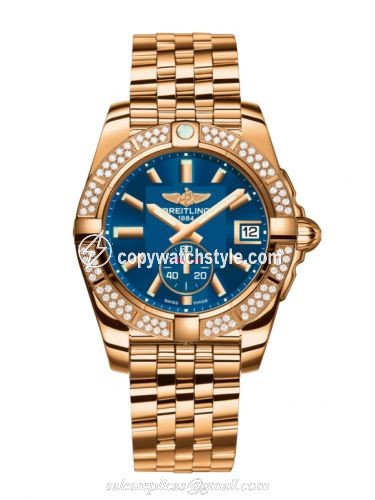 Breitling Galactic 36 Automatic Rose Gold / Diamond / Gun Blue / Bracelet H3733053.C831.376H Breitling Galactic 36 Automatic Rose Gold / Diamond / Gun Blue / Bracelet H3733053.C831.376H