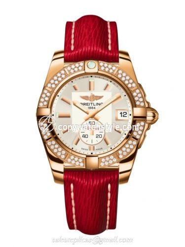 Breitling Galactic 36 Automatic Rose Gold / Diamond / Stratus Silver / Sahara H3733053.G714.214X
