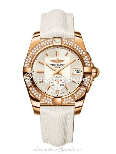 Breitling Galactic 36 Automatic Rose Gold / Diamond / Stratus Silver / Sahara H3733053.G714.236X Breitling Galactic 36 Automatic Rose Gold / Diamond / Stratus Silver / Sahara H3733053.G714.236X