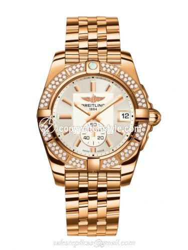 Breitling Galactic 36 Automatic Rose Gold / Diamond / Stratus Silver / Bracelet H3733053.G714.376H Breitling Galactic 36 Automatic Rose Gold / Diamond / Stratus Silver / Bracelet H3733053.G714.376H