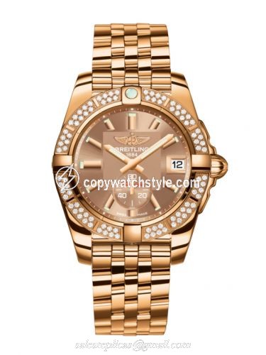 Breitling Galactic 36 Automatic Rose Gold / Diamond / Copperhead Bronze / Bracelet H3733053.Q584.376H Breitling Galactic 36 Automatic Rose Gold / Diamond / Copperhead Bronze / Bracelet H3733053.Q584.376H