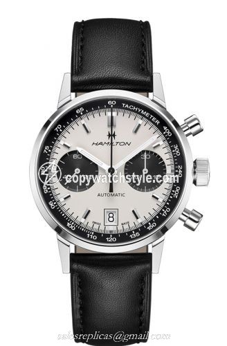 Hamilton Intra-Matic 68 Auto Chrono Stainless Steel / Silver / Strap H38416711