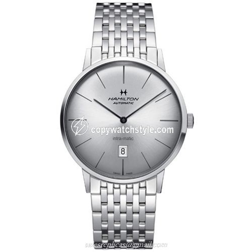 Hamilton Intra-Matic 42 Stainless Steel / Silver / Bracelet H38755151 Hamilton Intra-Matic 42 Stainless Steel / Silver / Bracelet H38755151