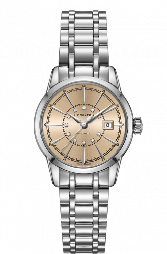 Hamilton Railroad Lady Automatic Steel / Champagne / Bracelet H40405121 Hamilton Railroad Lady Automatic Steel / Champagne / Bracelet H40405121
